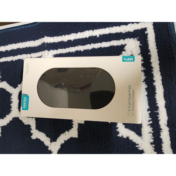 CHOETECH Dual Wireless Charger (Adapter included), 5 Coils Qi,for Phone,Airpod - Picture 3 of 5